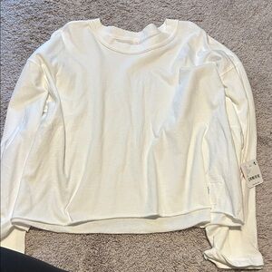 FP Movement by Free People Cream Long Sleeve Top